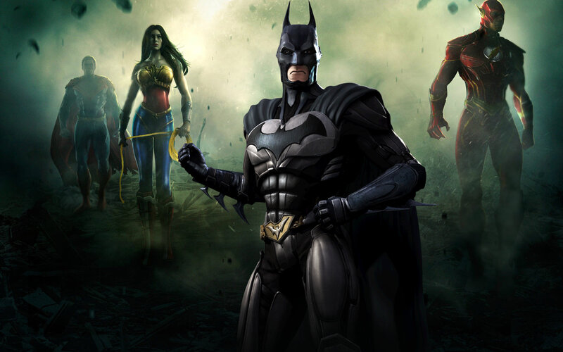 Batman with Superheroes — Black