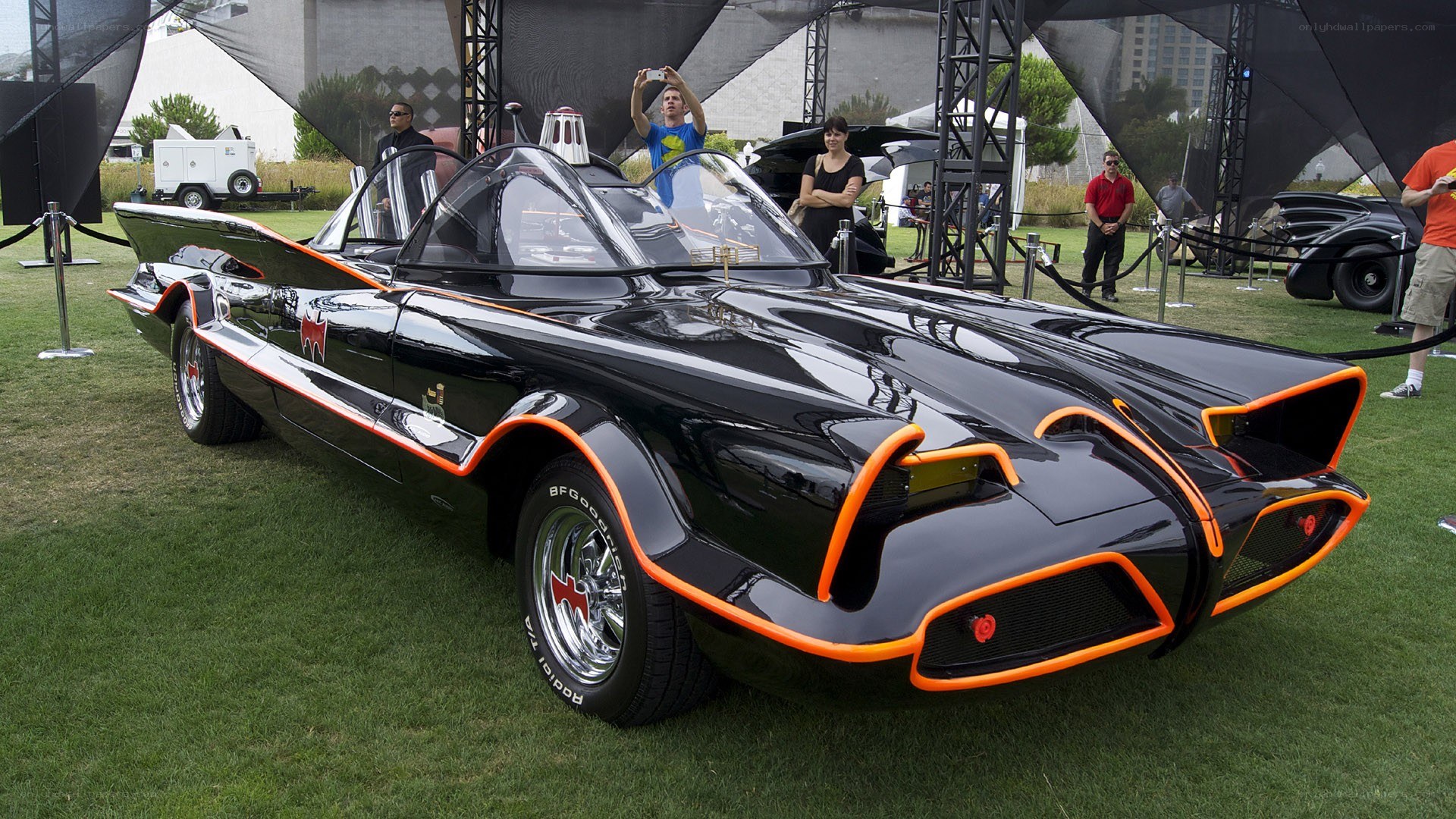 Batmobile at car show