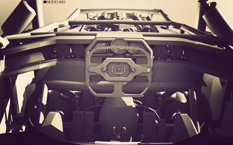 Batmobile cockpit interior
