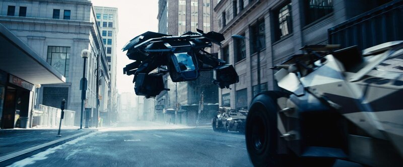 Batmobile in city street