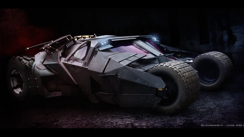 Batmobile in Dark Setting