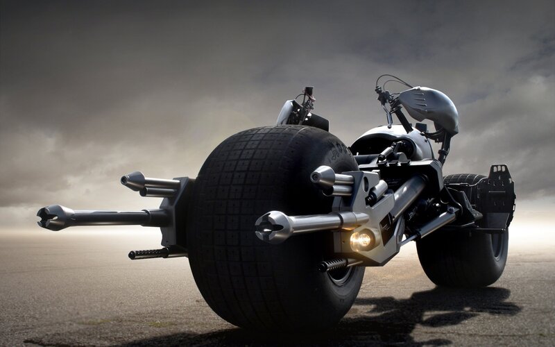 Batmobile Motorcycle — Gray