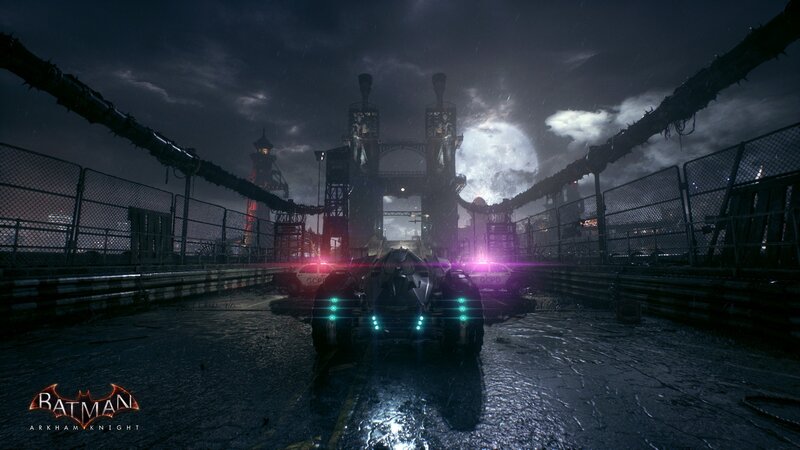 Batmobile on a Bridge