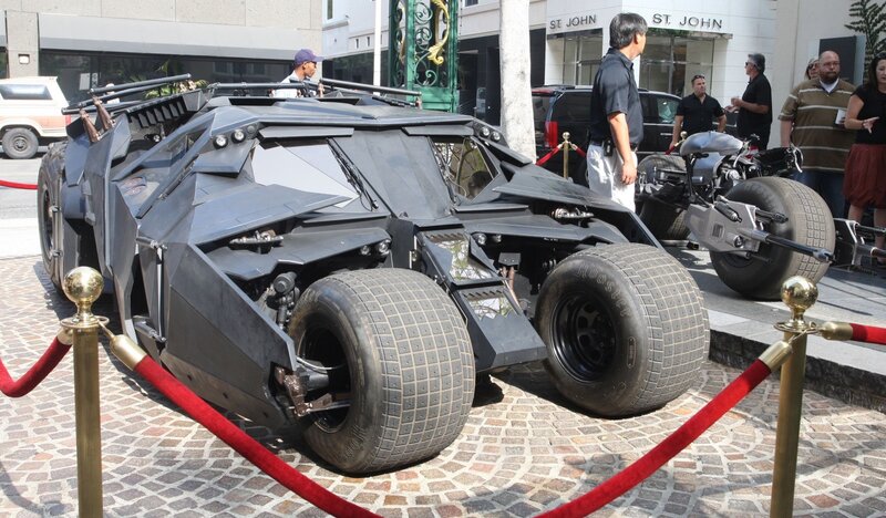 Batmobile on display at event