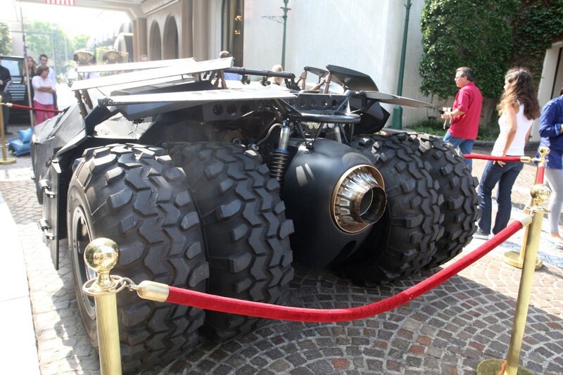 Batmobile on display at event