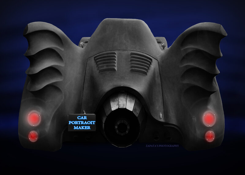 Batmobile Rear View — Black