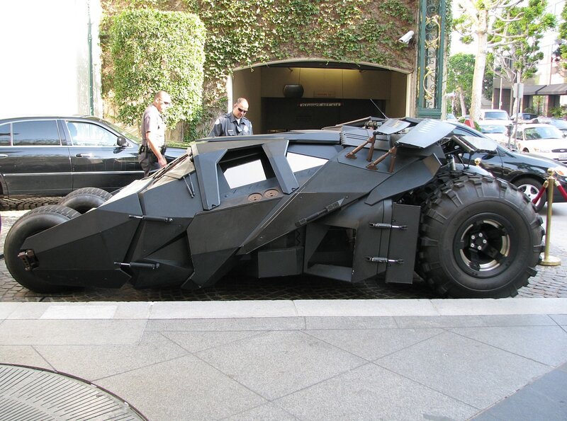 Batmobile replica on display