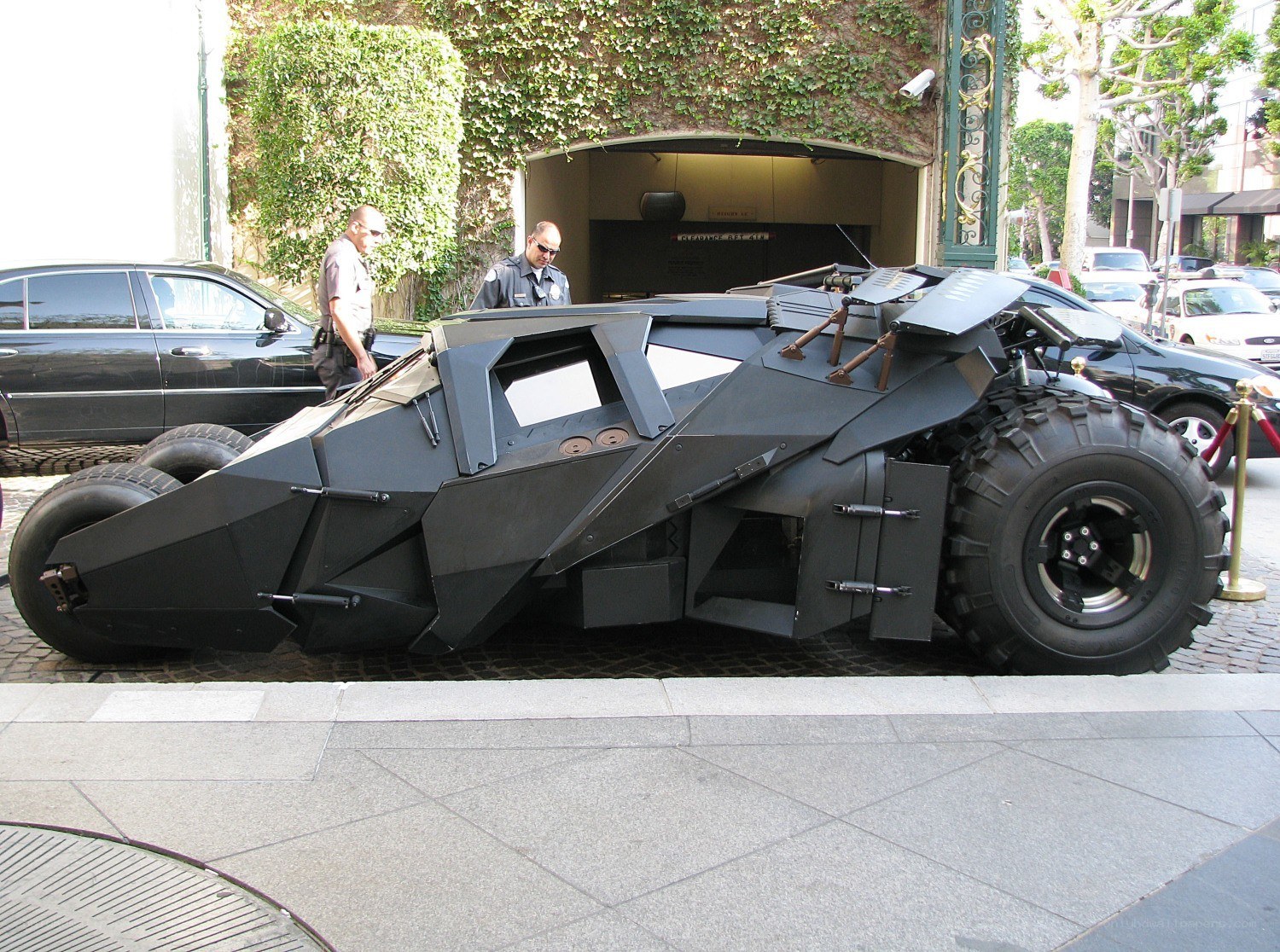 Batmobile replica on display