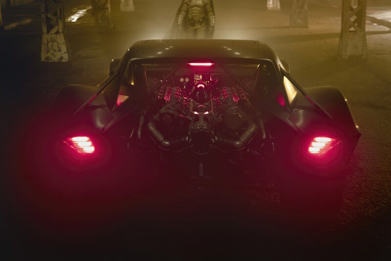 Batmobile with Exposed Engine