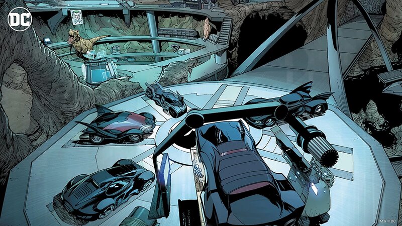 Batmobiles in Cave — Blue