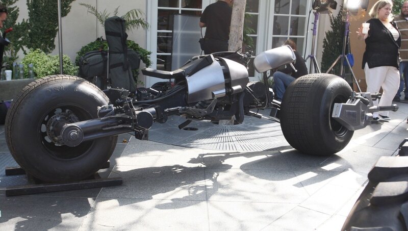 Batpod vehicle on display
