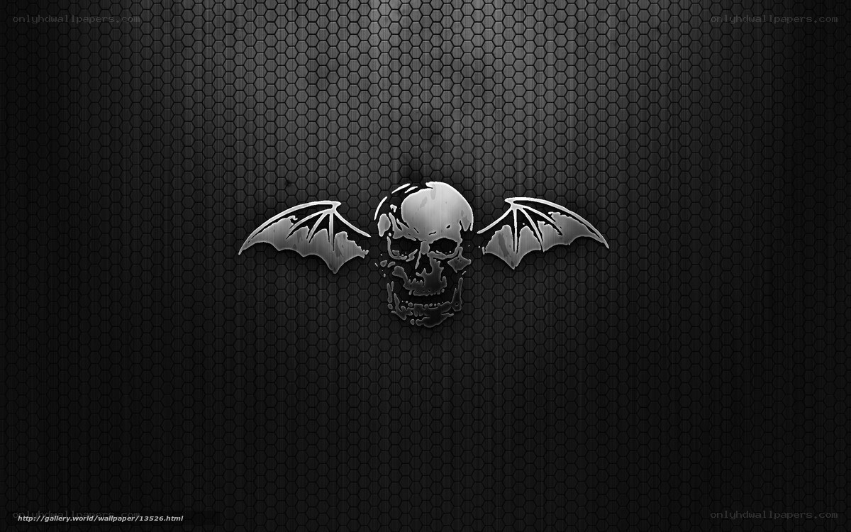 Bats and skull logo
