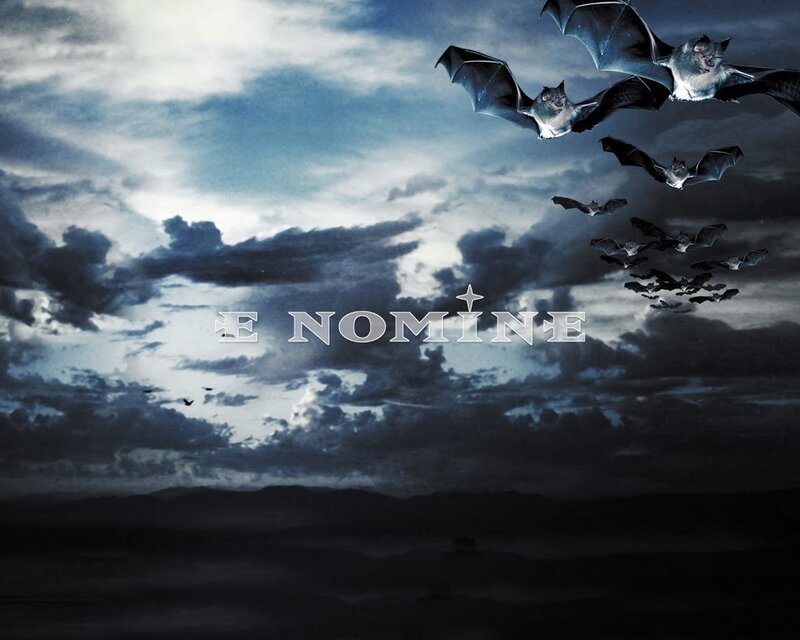 Bats Flying in Sky — Blue