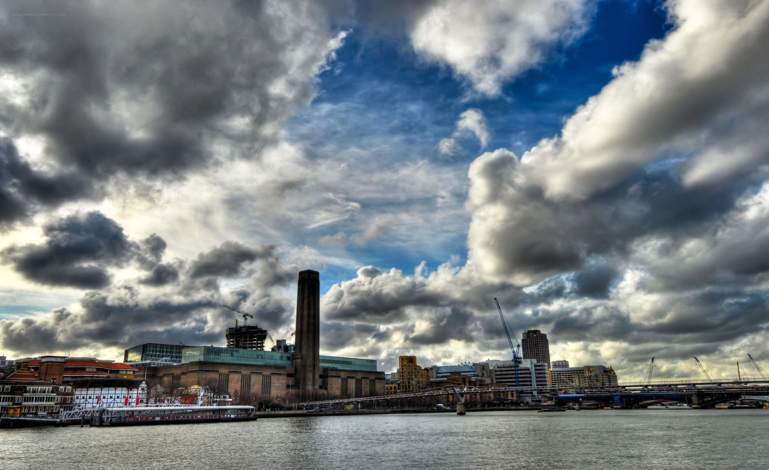 Battersea Power Station and Thames
