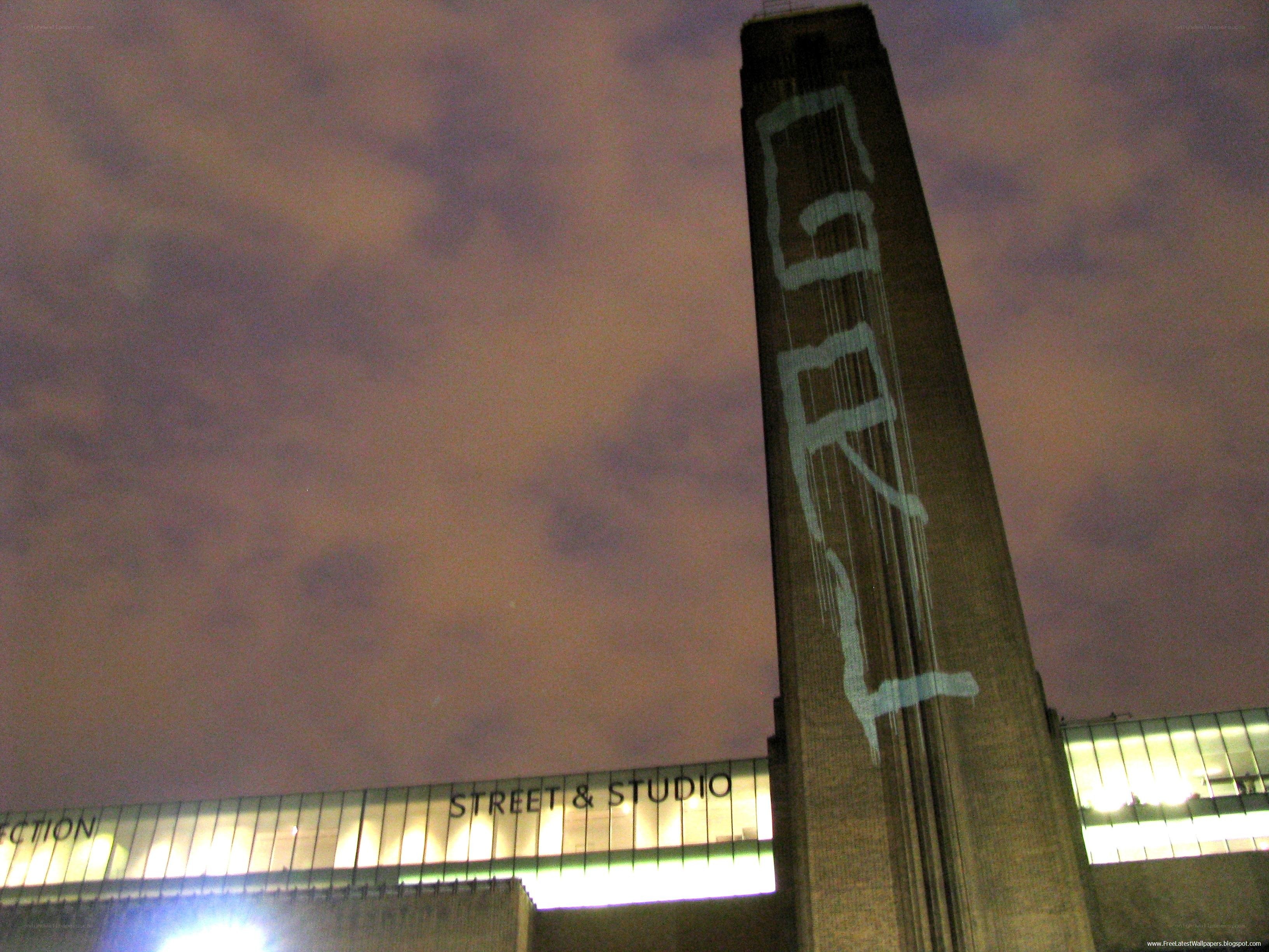 Battersea Power Station at night