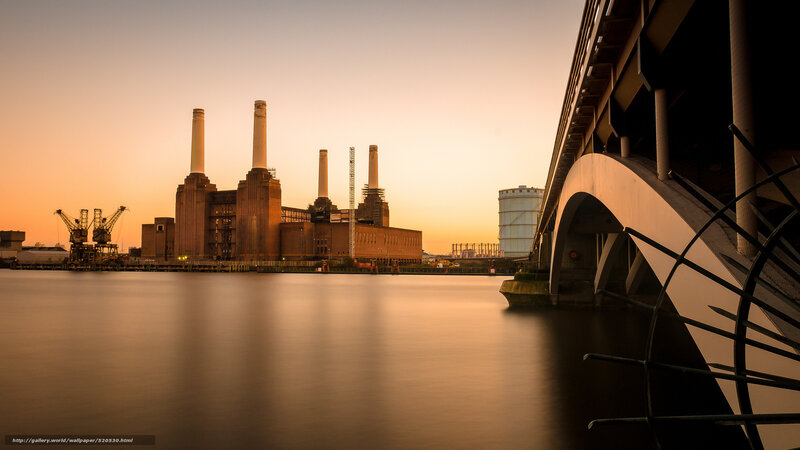 Battersea Power Station at sunset