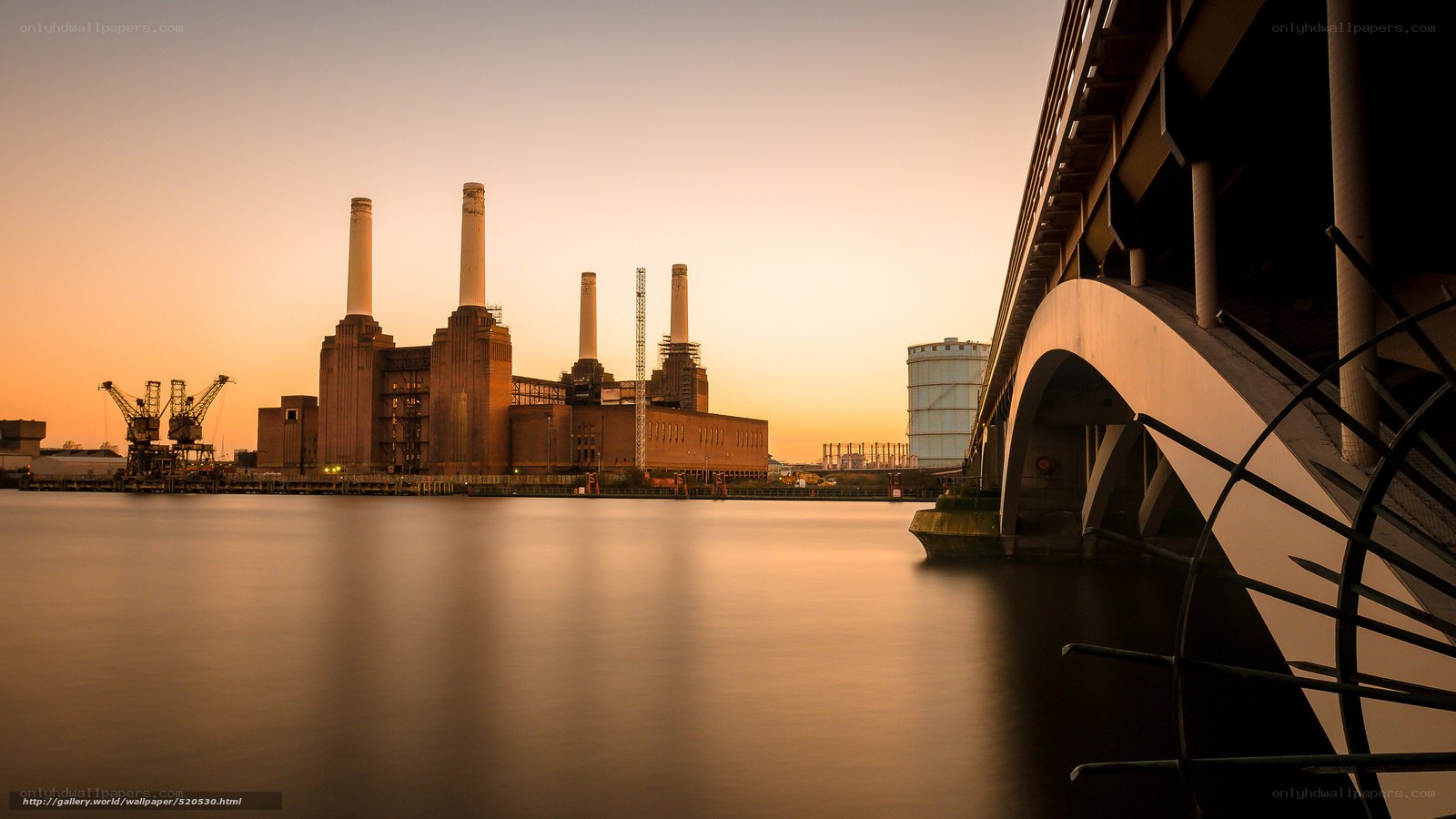 Battersea Power Station at sunset