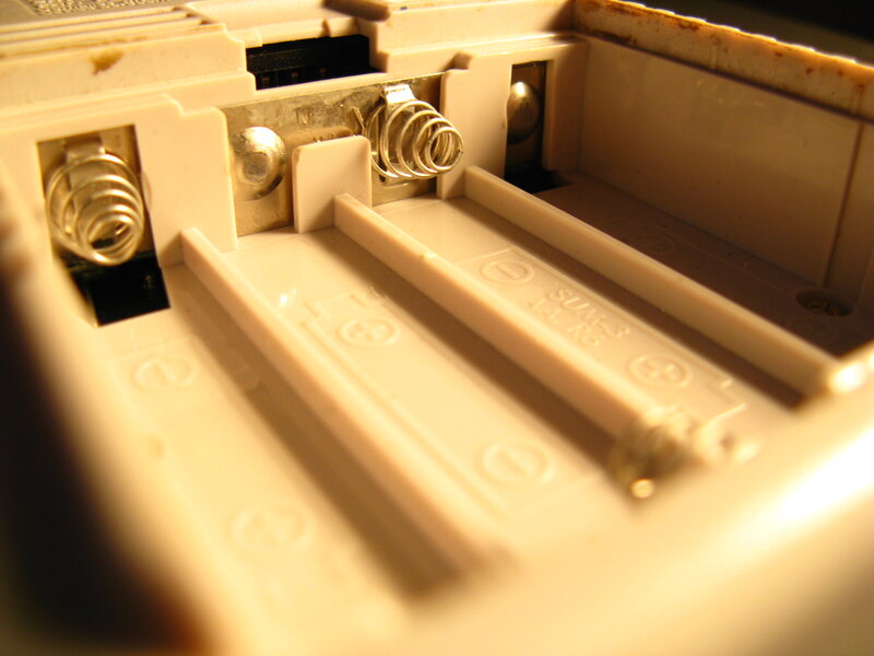 battery compartment interior