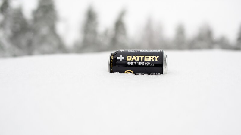 Battery Energy Drink Can