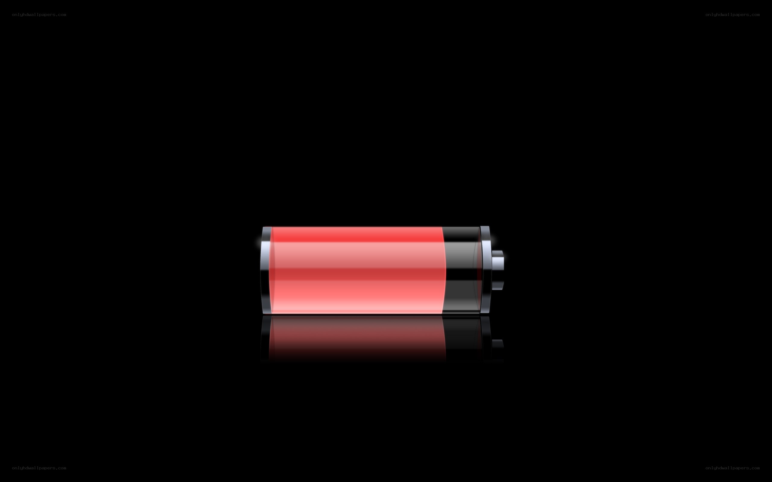 battery icon on black background