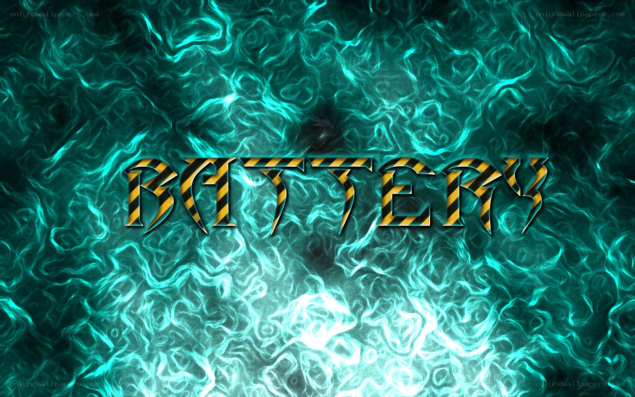 battery text on abstract background