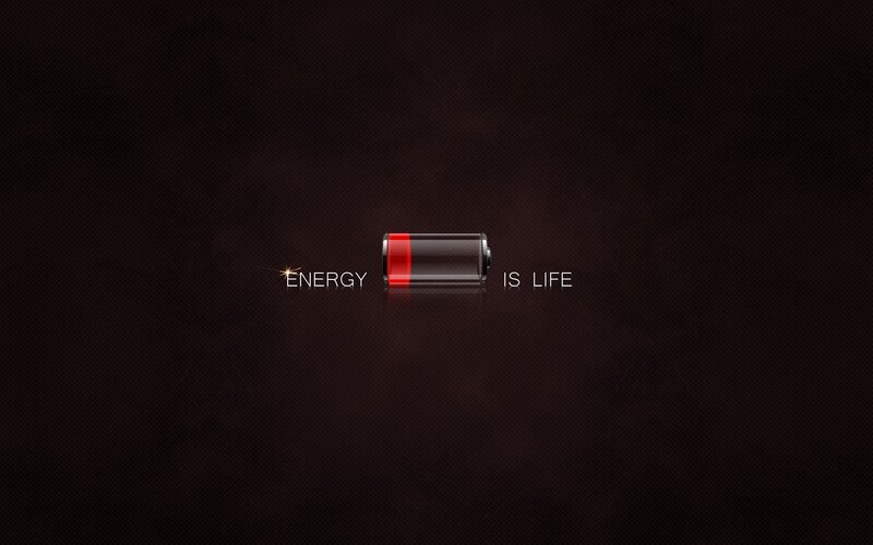Battery with Text — Black
