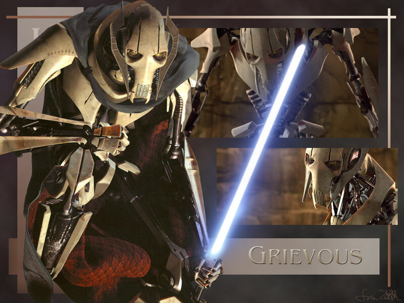 Battle Droid with Lightsaber — Gray