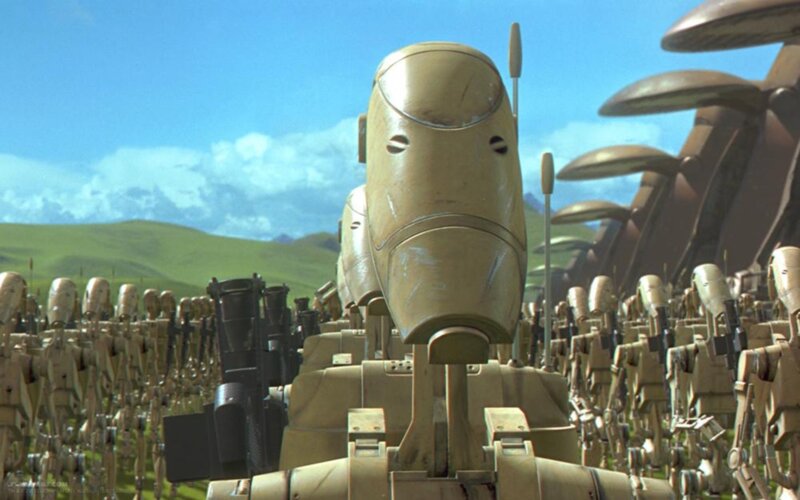 Battle Droids in Field