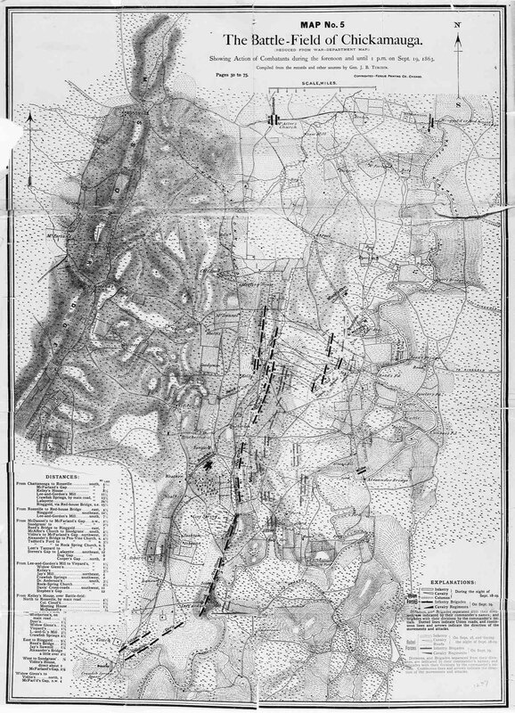 Battle of Chickamauga map