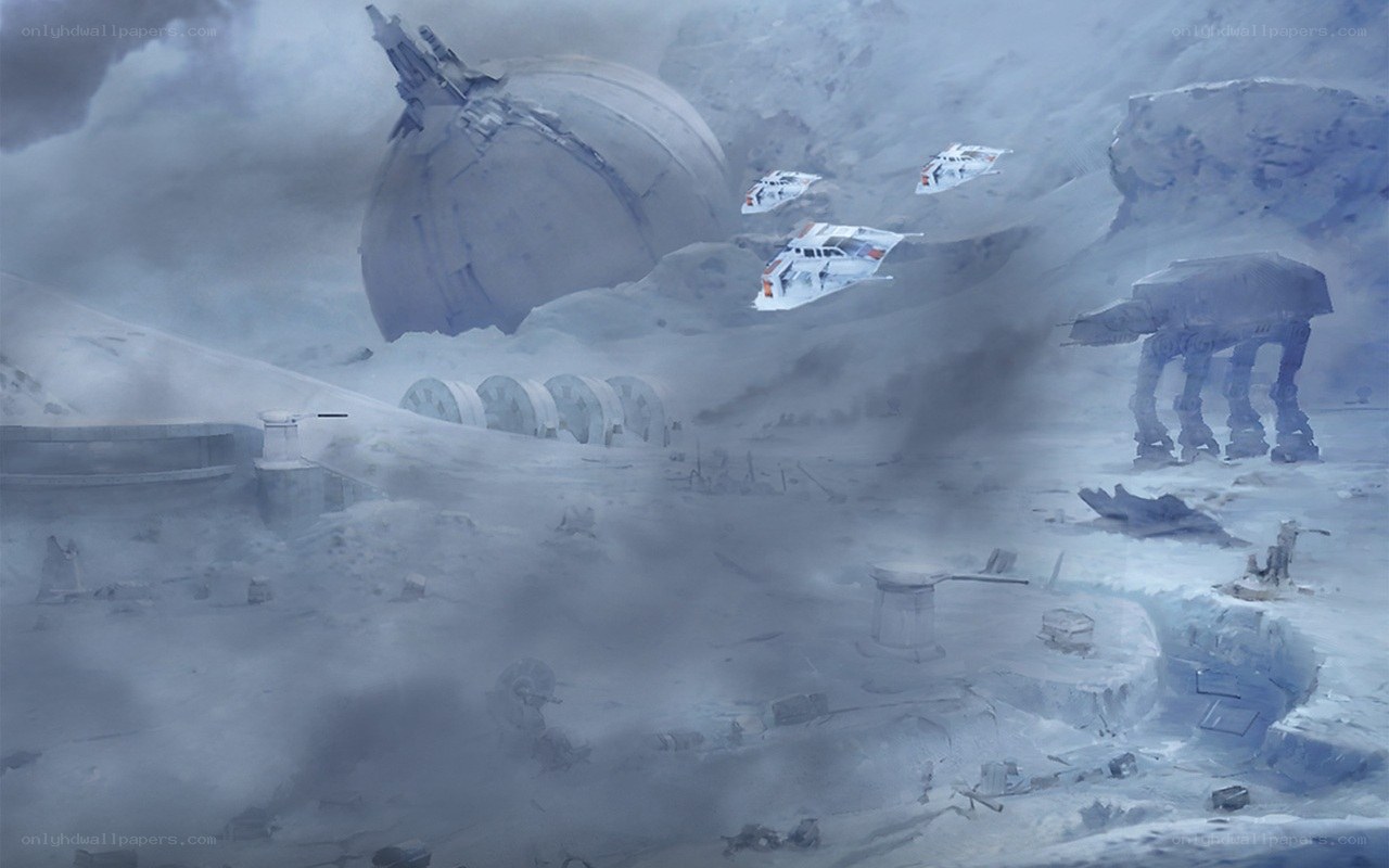 Battle on a snowy planet