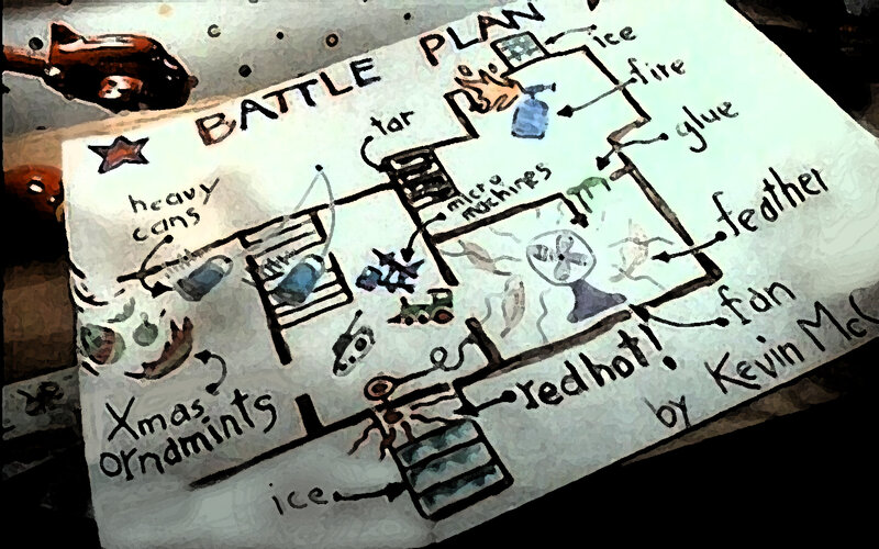 Battle plan sketch