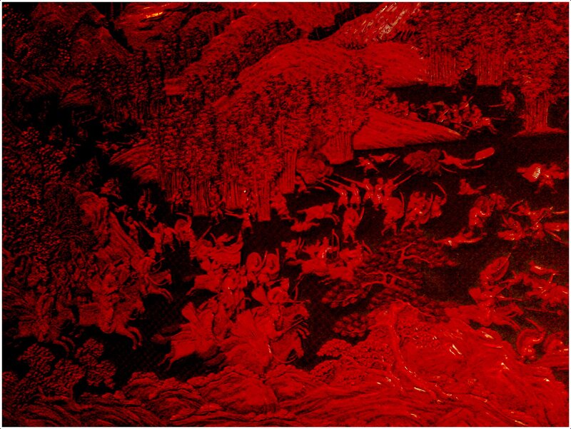 Battle Scene in Forest