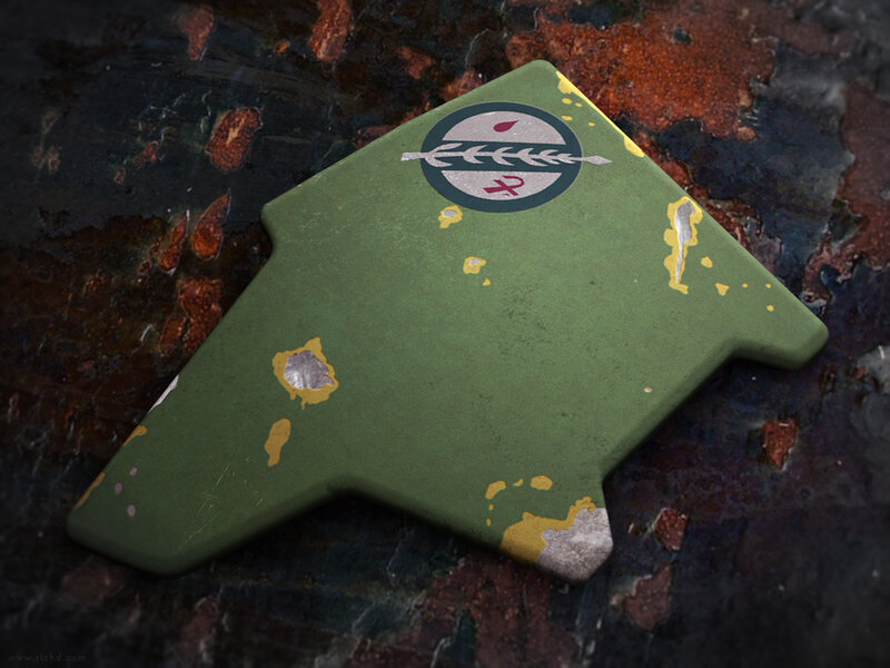 battle-worn insignia patch