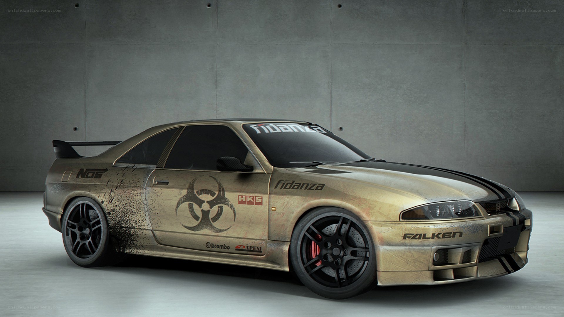 battle-worn race car