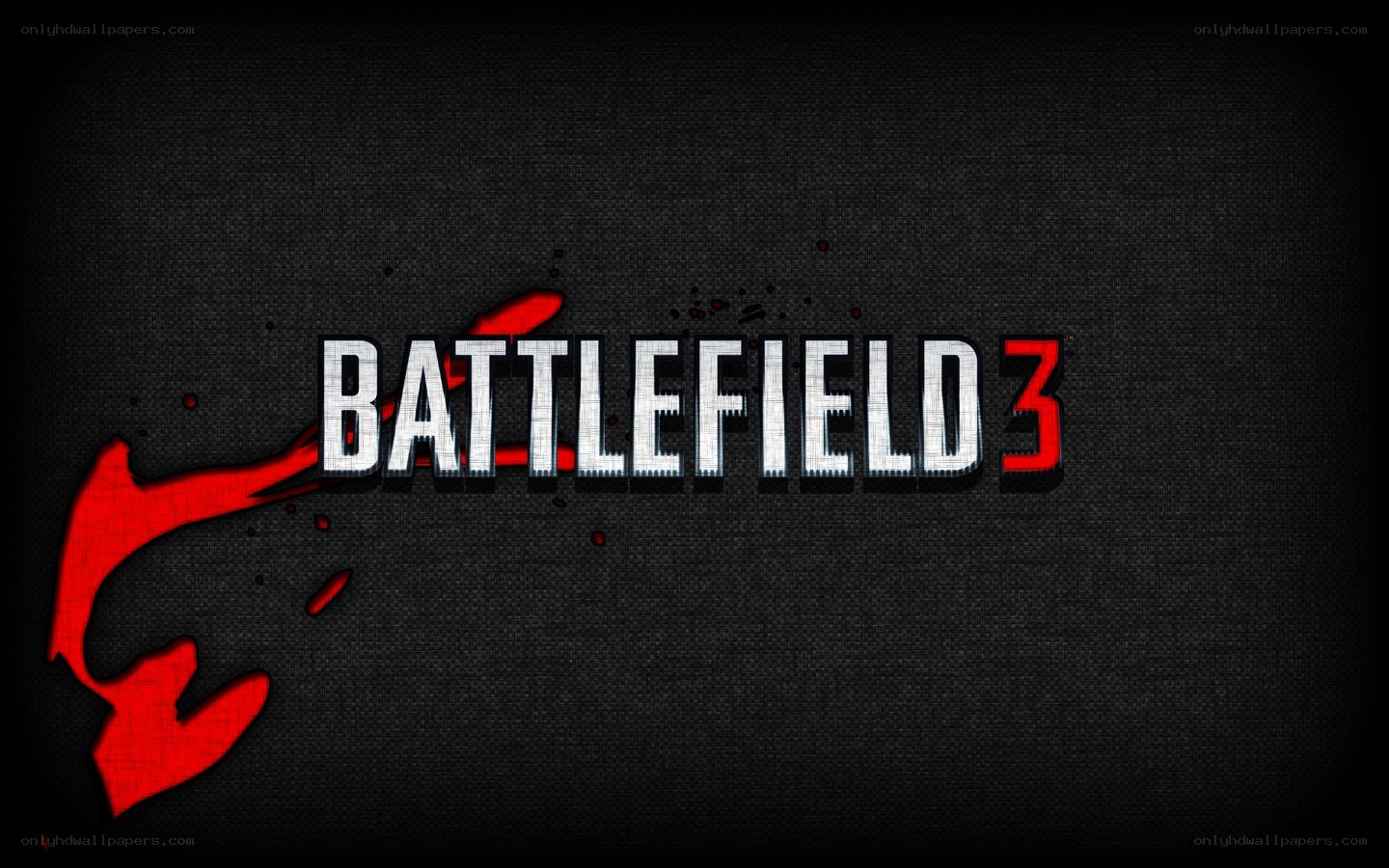 Battlefield 3 logo with red splatter
