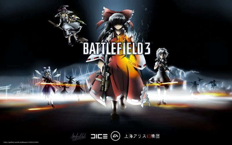 Battlefield 3 with Touhou characters