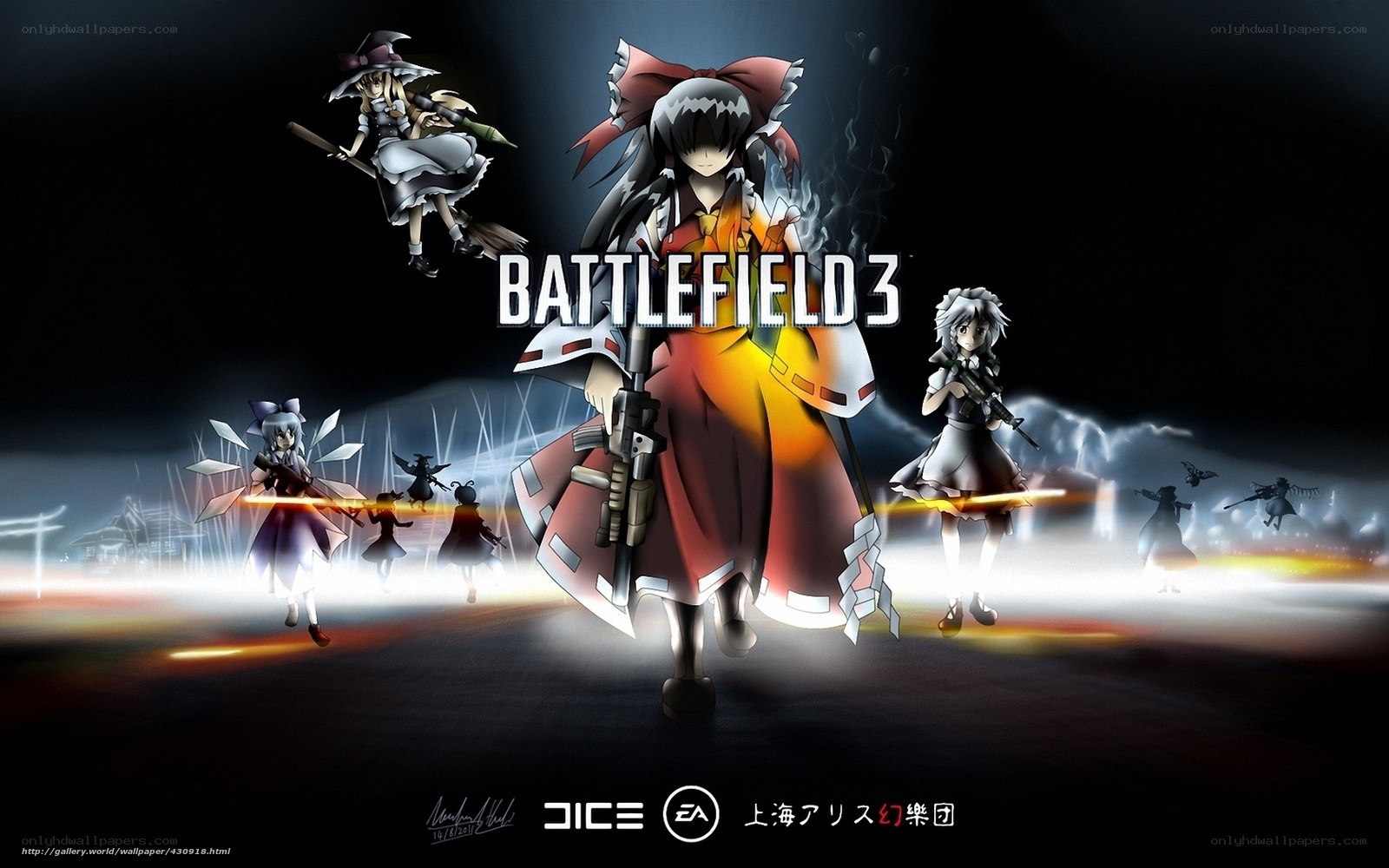 Battlefield 3 with Touhou characters