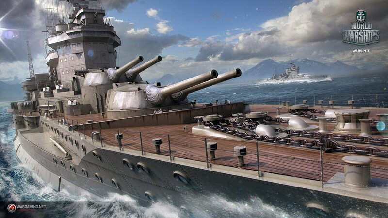 Battleship at Sea — Gray, Dramatic, Afternoon