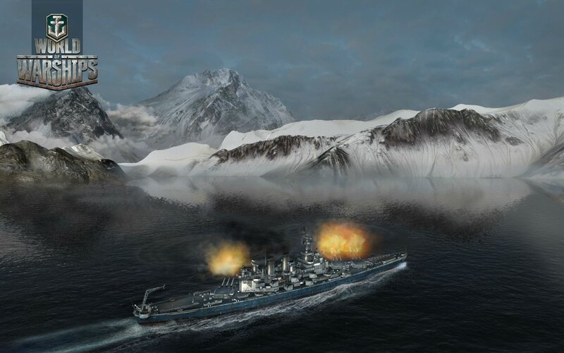 Battleship Firing Guns — Blue, Dramatic, Winter