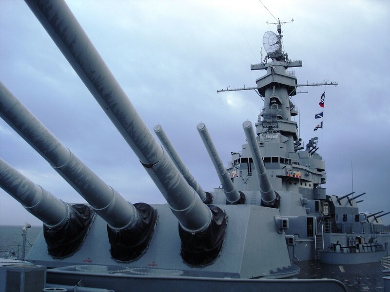 Battleship Gun Turrets — Gray