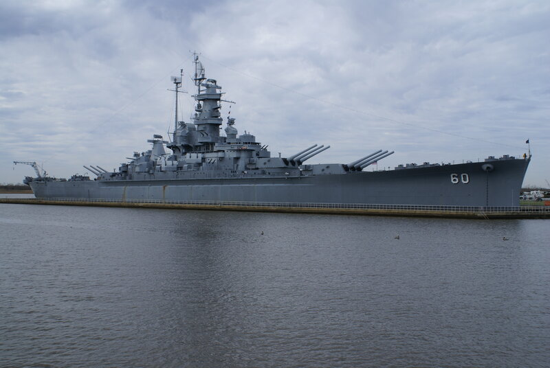 Battleship Missouri at dock