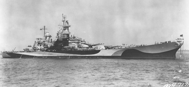 Battleship on Water — Black, Calm