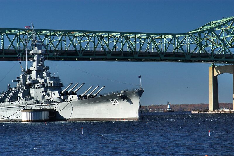 Battleship under Bridge — Blue