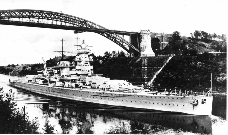 Battleship under Bridge