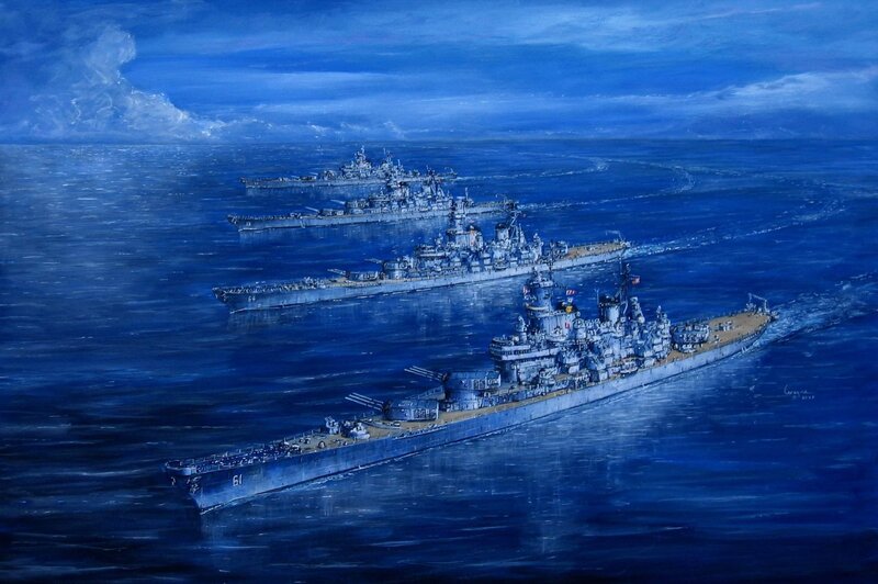 Battleships at Sea — Blue
