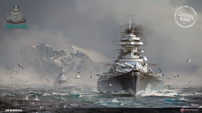 Battleships in Ocean — Gray