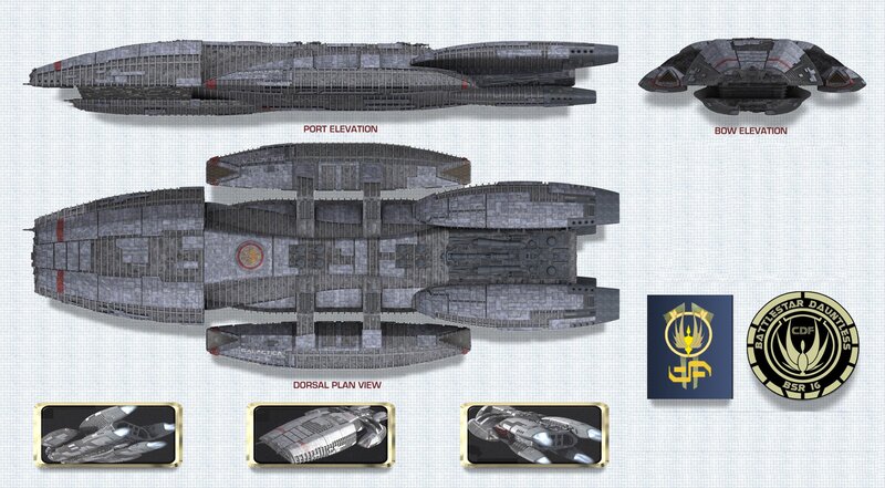 Battlestar Dauntless design schematics
