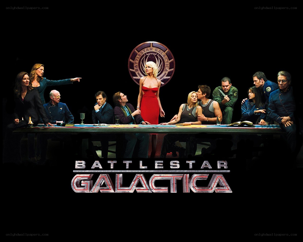 Battlestar Galactica cast poster