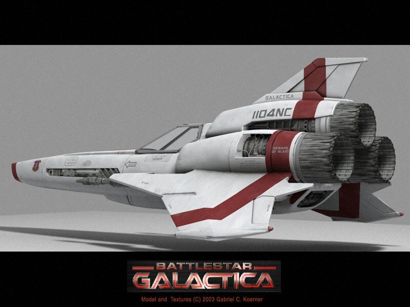 Battlestar Galactica fighter craft