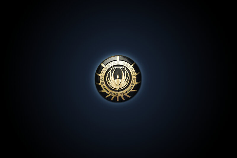 Battlestar Galactica Logo — Black